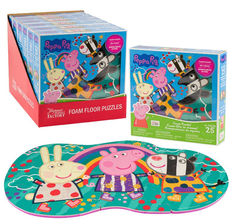 Puzzle Factory Casse T Te Pi Ces Peppa Pig En Mousse De Plancher